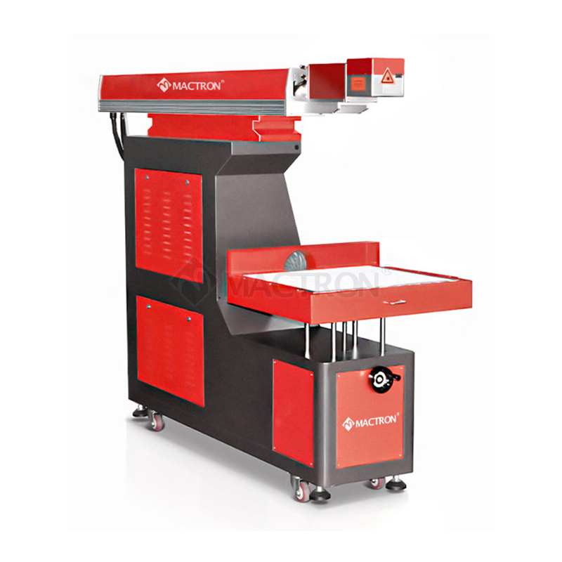 Machine de marquage laser CO2 de tube de verre pour le bois